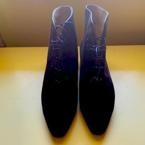 Vintage Ferragamo Suede Booties